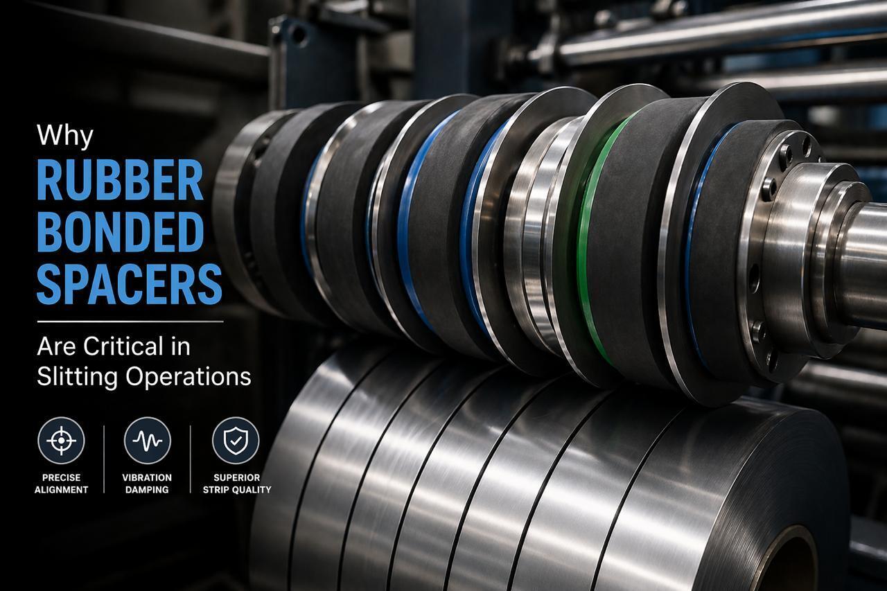 Rubber Bonded Spacers Precision industrial blades and slitting tools for coil processing applications