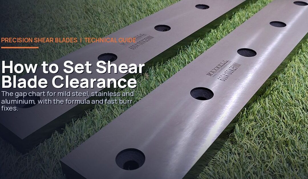 How to Set Shear Blade Clearance