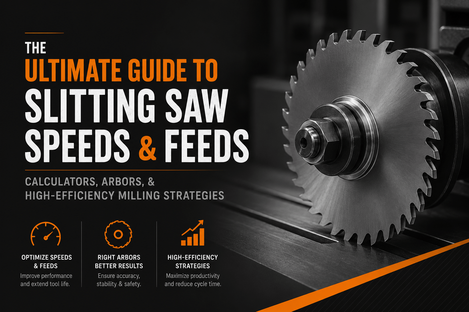 The Ultimate Guide to Slitting Saw Speeds and Feeds: Calculators, Arbors, & High-Efficiency Milling Strategies