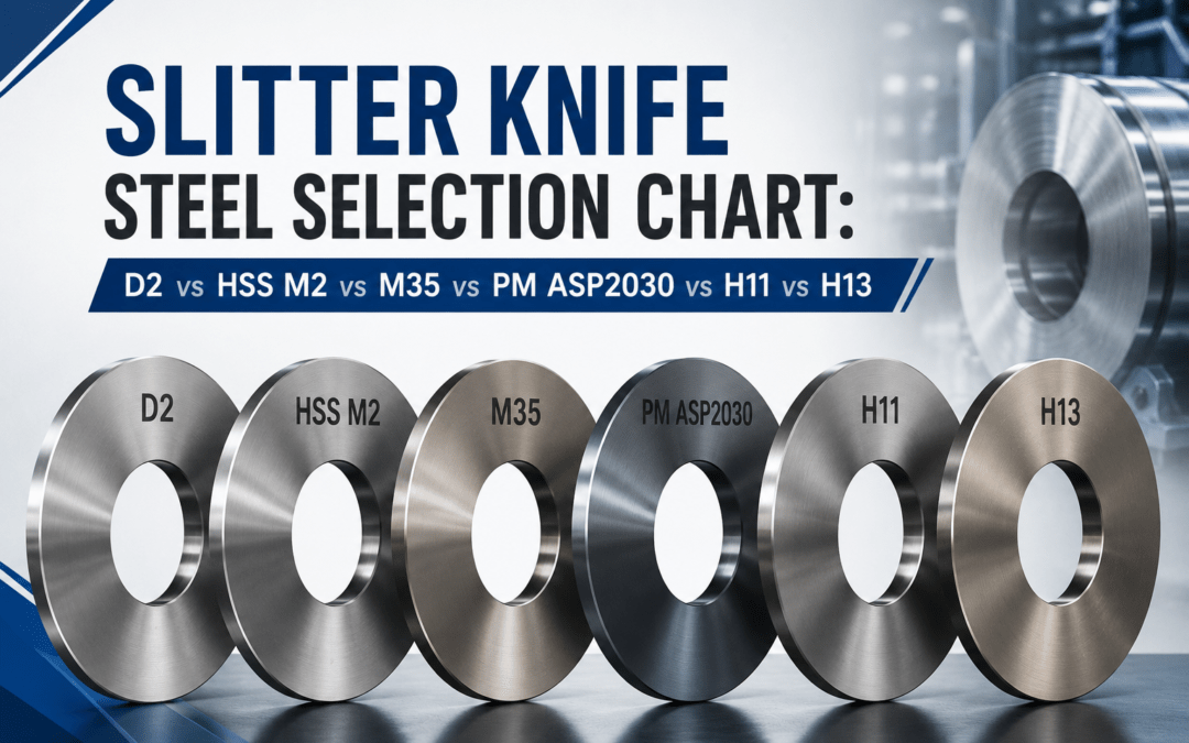 Slitter Knife Steel Selection Chart: D2 vs HSS M2 vs M35 vs PM ASP2030 vs H11 vs H13