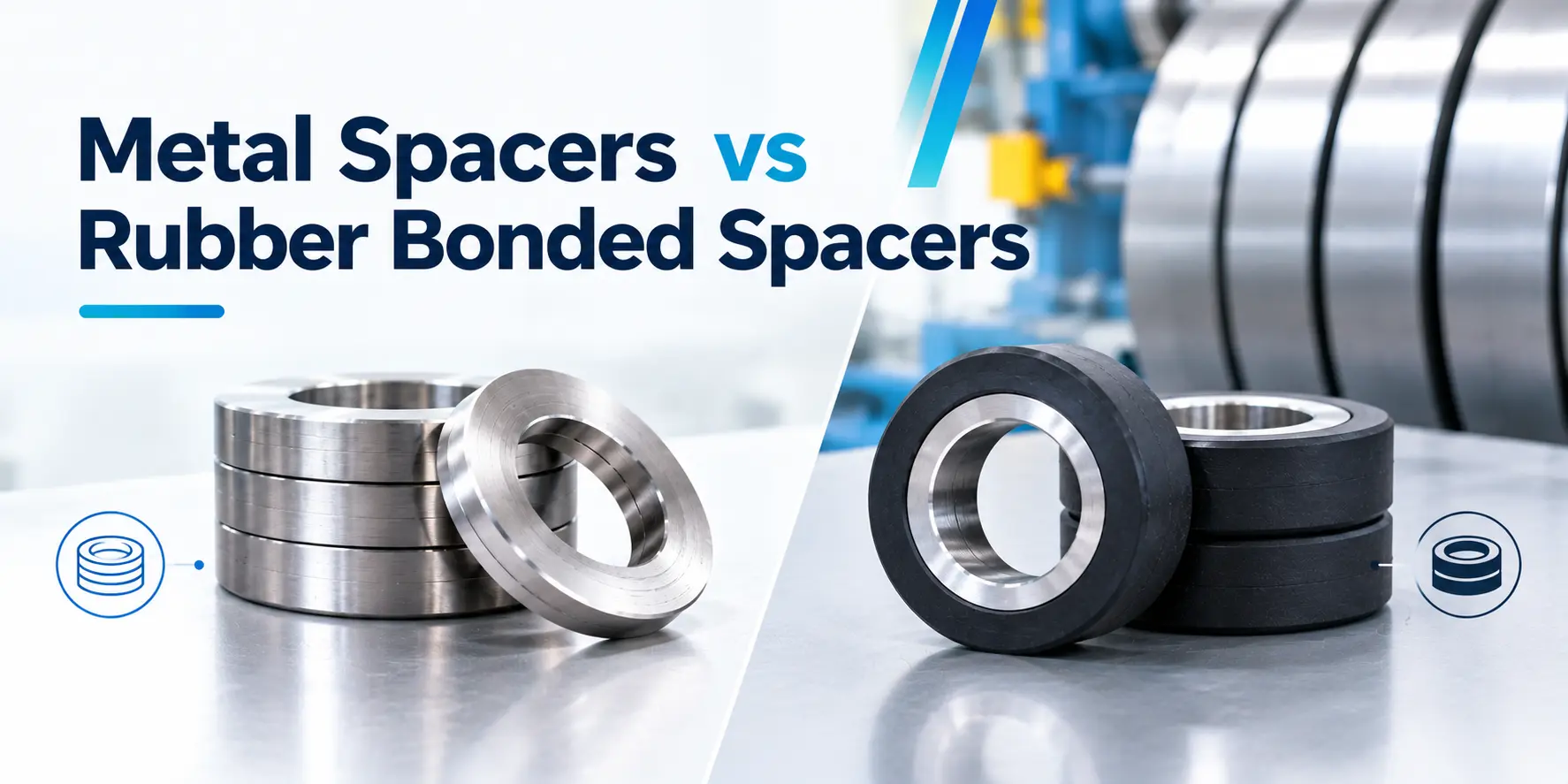 Metal Spacers vs Rubber Bonded Spacers: Which One Does Your Slitting Line Need?