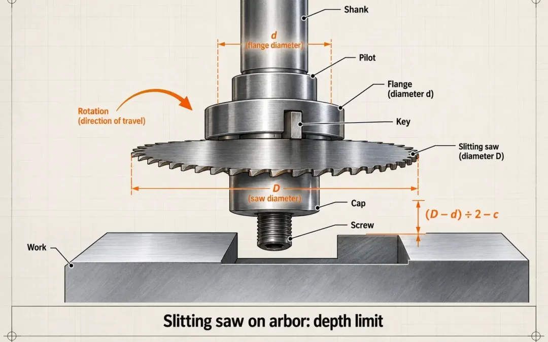 Slitting Saw Arbors: How to Choose One, Mount the Saw and Set Up the Cut